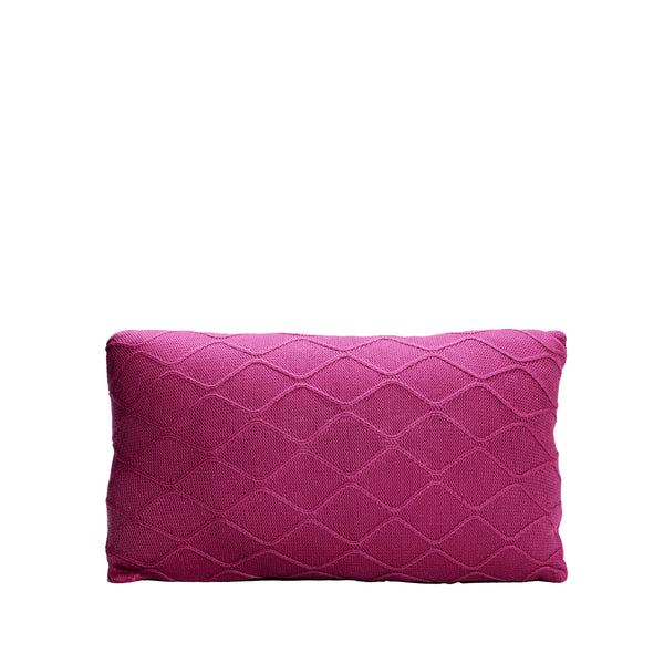 Pink Knitted Throw Pillow | 12x20 | Bond & Stitch