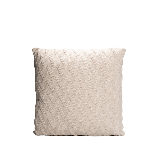 Off White Knitted Throw Pillow | 20x20 | Bond & Stitch