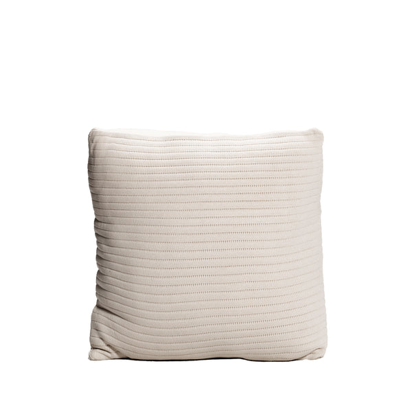 Off White Knitted Throw Pillow | 18x18 | Bond & Stitch