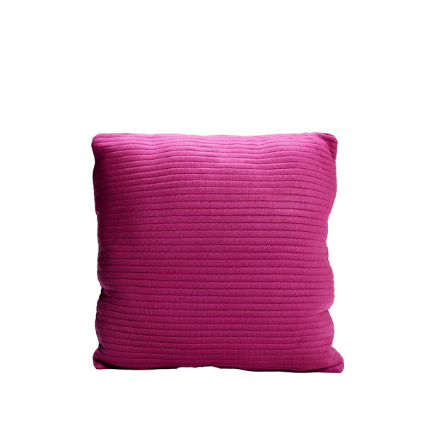 Pink Knitted Throw Pillow | 18x18 | Bond & Stitch