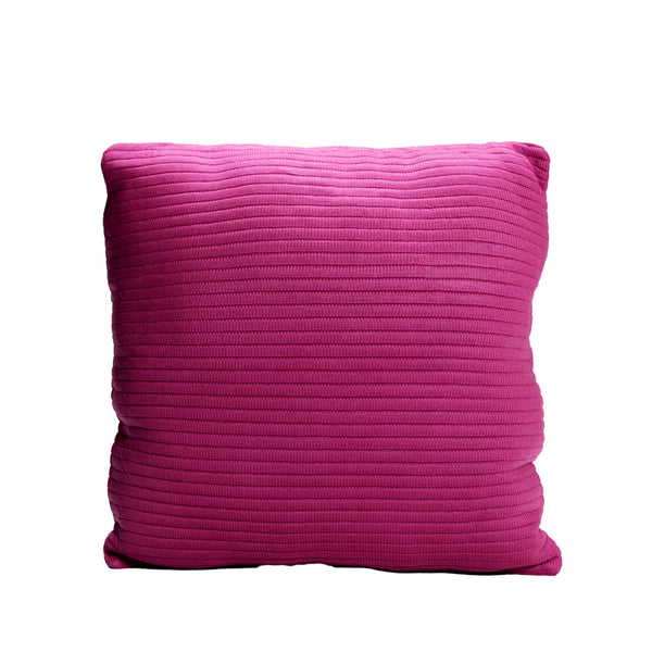 Pink Knitted Throw Pillow | 20x20 | Bond & Stitch