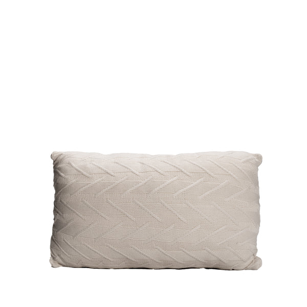 Off White Knitted Throw Pillow | 12x20 | Bond & Stitch